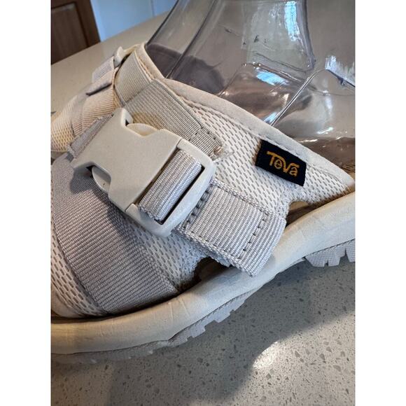 Teva Women's 6 Hurricane Verge Slip-On Slide Sandals in White - Picture 11 of 11